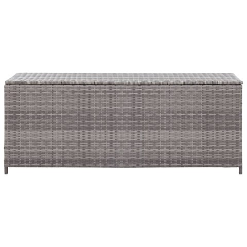 SKRZYNIA OGRODOWA SZARA 120X50X60CM RATTAN PE