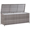 SKRZYNIA OGRODOWA SZARA 120X50X60CM RATTAN PE