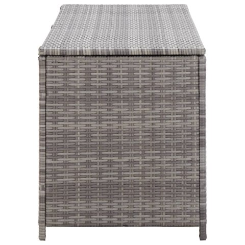 SKRZYNIA OGRODOWA SZARA 120X50X60CM RATTAN PE
