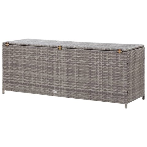 SKRZYNIA OGRODOWA SZARA 120X50X60CM RATTAN PE