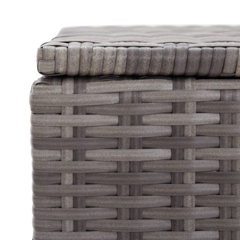 SKRZYNIA OGRODOWA SZARA 120X50X60CM RATTAN PE