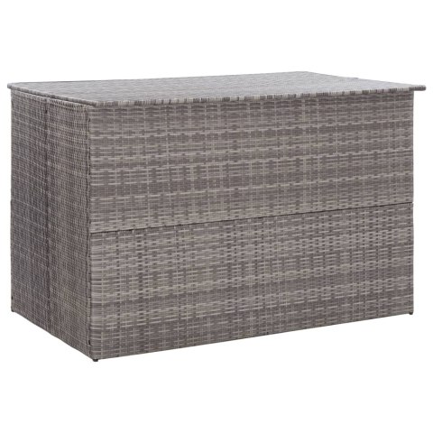 SKRZYNIA OGRODOWA SZARA 150X100X100CM RATTAN PE