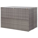 SKRZYNIA OGRODOWA SZARA 150X100X100CM RATTAN PE