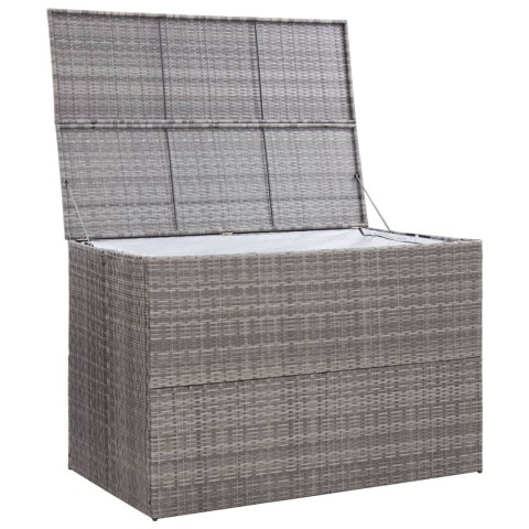 SKRZYNIA OGRODOWA SZARA 150X100X100CM RATTAN PE
