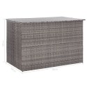 SKRZYNIA OGRODOWA SZARA 150X100X100CM RATTAN PE