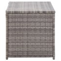 SKRZYNIA OGRODOWA Z POLIRATTANU 100X50X50CM SZARA