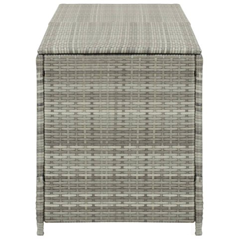 SKRZYNIA OGRODOWA Z POLIRATTANU 200X50X60CM SZARA