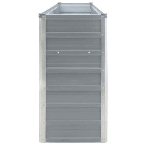 DONICA DO PODNIESIONEJ GRZĄDKI 320X40X77CM STAL SZARA