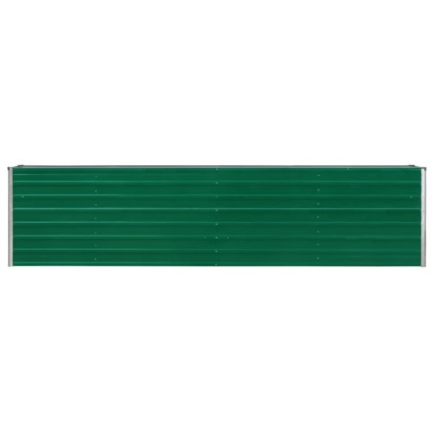 DONICA DO PODNIESIONEJ GRZĄDKI 320X40X77CM STAL ZIELONA