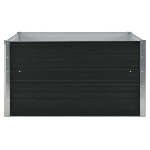 DONICA DO PODNIESIONEJ RABATY 100X100X45CM STAL ANTRACYTOWA