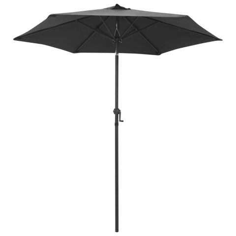 PARASOL ANTRACYTOWY 200X211CM ALUMINIUM