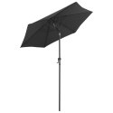 PARASOL ANTRACYTOWY 200X211CM ALUMINIUM