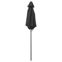 PARASOL ANTRACYTOWY 200X211CM ALUMINIUM