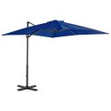 PARASOL WISZĄCY NA ALUMINIOWYM SŁUPKU 250X250CM LAZUROWY