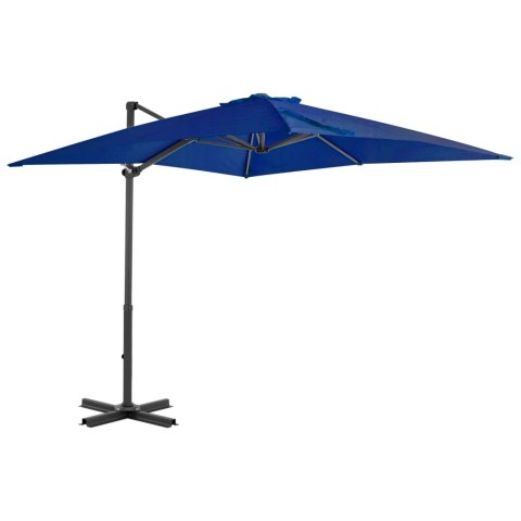 PARASOL WISZĄCY NA ALUMINIOWYM SŁUPKU 250X250CM LAZUROWY