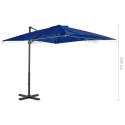 PARASOL WISZĄCY NA ALUMINIOWYM SŁUPKU 250X250CM LAZUROWY