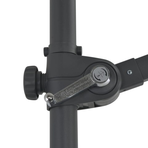 PARASOL WISZĄCY NA STALOWYM SŁUPKU 300CM CZARNY