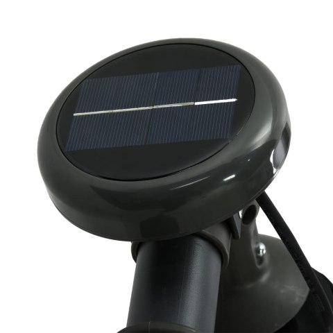 PARASOL WISZĄCY Z LED I STALOWYM SŁUPKIEM 300CM CZARNY