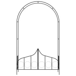 PERGOLA OGRODOWA Z FURTKĄ ŁUK NA KWIATY RÓŻE