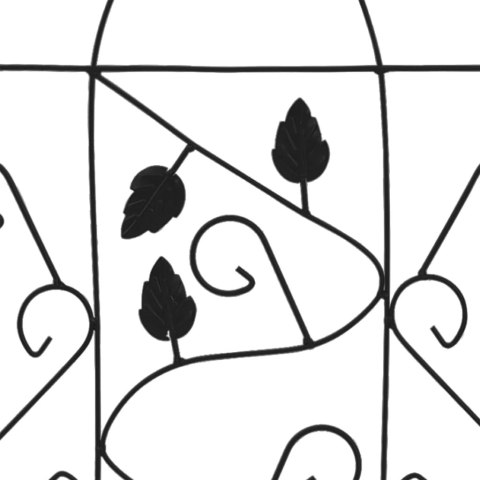 PODPÓRKI DO ROŚLIN PNĄCYCH 3SZT CZARNE 40X100CM ŻELAZO