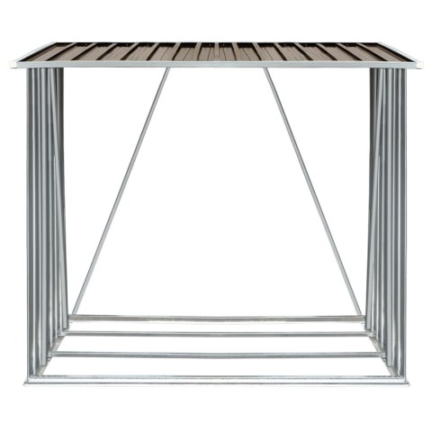 WIATA NA DREWNO STAL GALWANIZOWANA 163X83X154CM BRĄZOWA