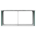 WIATA NA DREWNO STAL GALWANIZOWANA 330X92X153CM ZIELONA