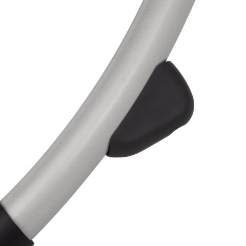 LEŻAK OGRODOWY Z GEOMETRYCZNĄ RAMĄ STALOWY KREMOWY