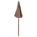 PARASOL NA STALOWYM SŁUPKU 180CM KOLOR TAUPE