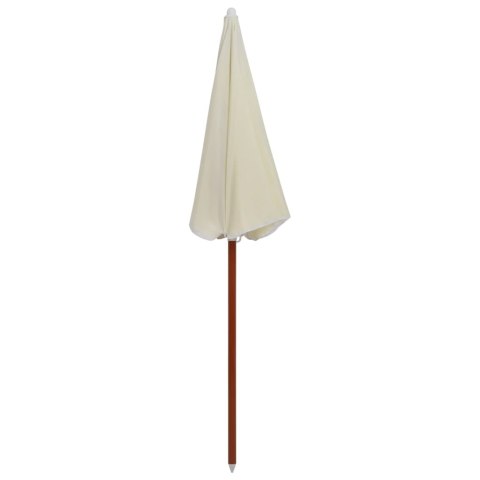 PARASOL NA STALOWYM SŁUPKU 180CM PIASKOWY
