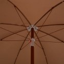 PARASOL NA STALOWYM SŁUPKU 240CM KOLOR TAUPE