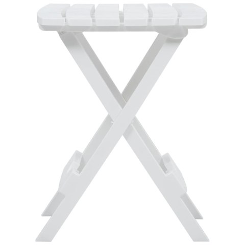 SKŁADANY STÓŁ OGRODOWY 45,5X38,5X50CM BIAŁY
