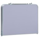 SKŁADANY STOLIK TURYSTYCZNY BIAŁY ALUMINIOWY 60X40CM