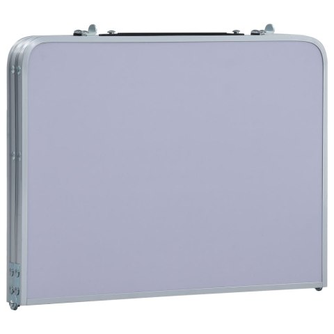 SKŁADANY STOLIK TURYSTYCZNY BIAŁY ALUMINIOWY 60X40CM