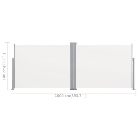 ZWIJANA MARKIZA BOCZNA KREMOWA 140X1000CM