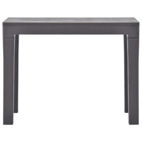 ŁAWKI OGRODOWE 2 SZT. MOCCA PLASTIK