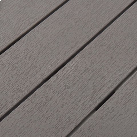 ŁAWKI OGRODOWE 2 SZT. MOCCA PLASTIK