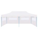 SKŁADANY NAMIOT ZE ŚCIANAMI BOCZNYMI 3X6M STAL BIAŁY
