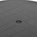 STOLIK OGRODOWY ANTRACYTOWY 89CM PLASTIKOWY