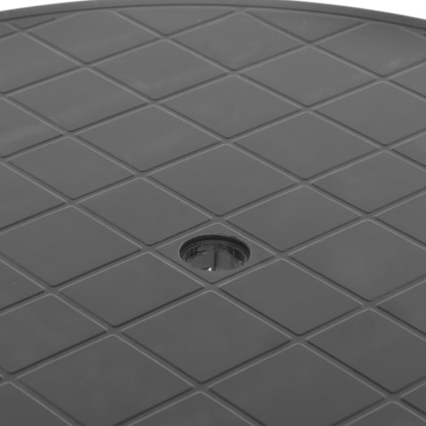 STOLIK OGRODOWY ANTRACYTOWY 89CM PLASTIKOWY