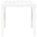 STOLIK OGRODOWY Z 2 ŁAWKAMI PLASTIKOWY BIAŁY
