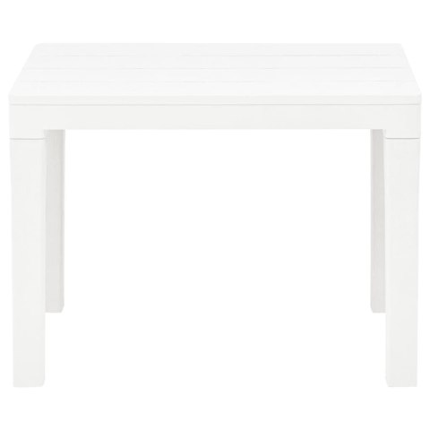 STOLIK OGRODOWY Z 2 ŁAWKAMI PLASTIKOWY BIAŁY