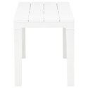 STOLIK OGRODOWY Z 2 ŁAWKAMI PLASTIKOWY BIAŁY