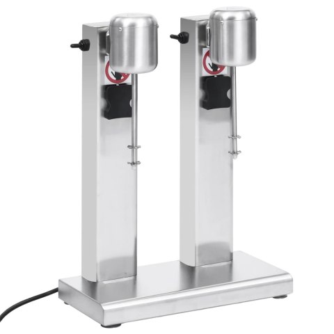 MIKSER DO KOKTAJLI MLECZNYCH Z 2 KUBKAMI STAL NIERDZEWNA 2 L