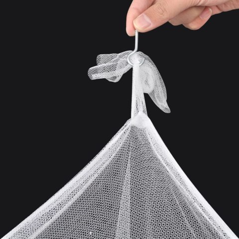 MOSKITIERA NAD ŁÓŻKO 2 OSOBOWA BALDACM DLA 2 OSÓB OSŁONA PRZECIW OWADOM 2 SZTUKI