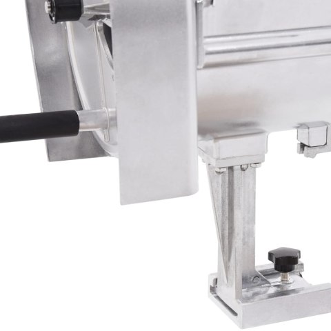 RĘCZNA KRAJALNICA DO WARZYW SREBRNA 22X44,5CM ALUMINIUM