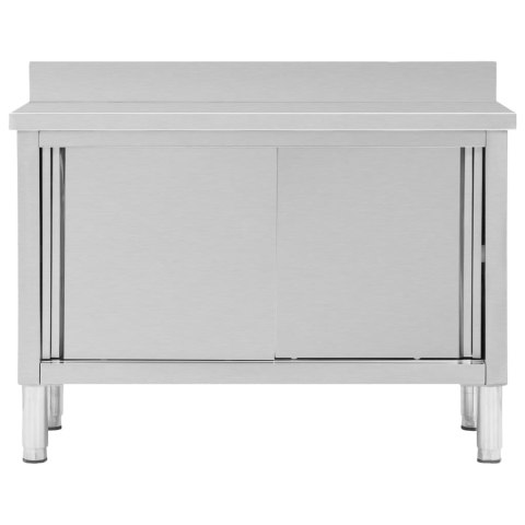 STÓŁ ROBOCZY PRZESUWNE DRZWI 120X50X(95-97)CM STAL