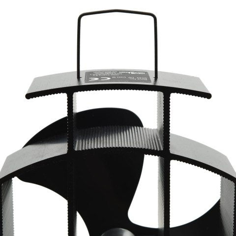 ZASILANY CIEPŁEM WENTYLATOR KOMINKOWY 3 ŁOPATKI CZARNY