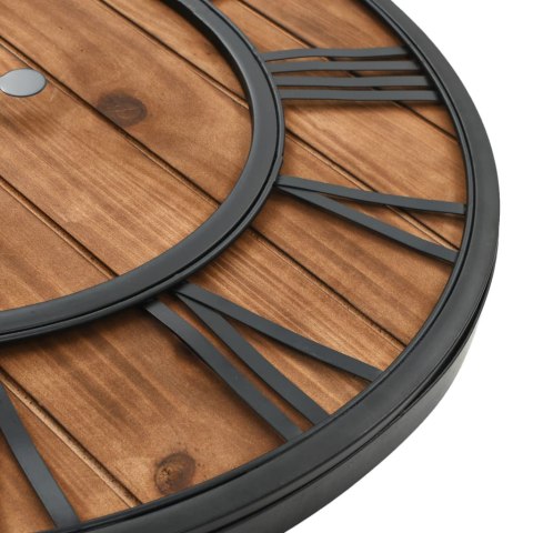 ZEGAR ZMECHANIZMEM KWARCOWYM DREWNO IMETAL 60CM XXL