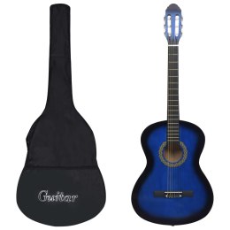 12-CZĘŚCIOWY ZESTAW Z GITARĄ KLASYCZNĄ NIEBIESKI 4/4 39