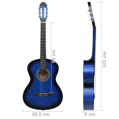 GITARA KLASYCZNA DLA POCZĄTKUJĄCYCH 4/4 39"DREWNO LIPOWE
